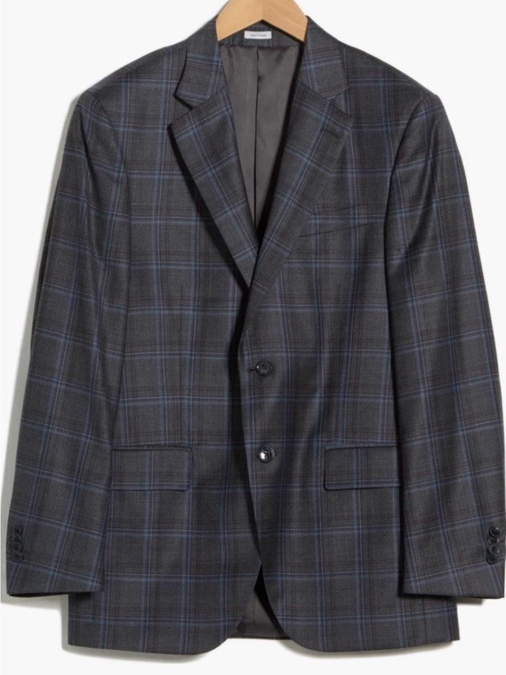 NEW PETER MILLAR Tailored Wool Plaid Blazer size 38R MSRP $795